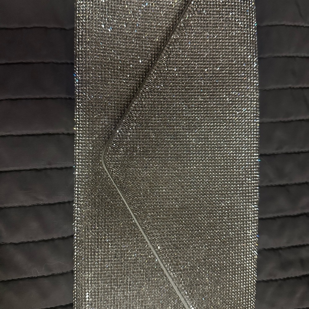 Aldo Black and Silver Clutch